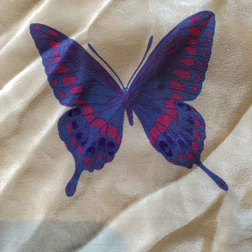 HANAE MORI silk butterfly scarf/head band - Picture 8 of 8